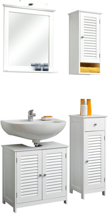 Saphir Badkamerserie Quickset 928 4-delig wastafelonderkast met led-spiegel (5-delig) - Foto 14