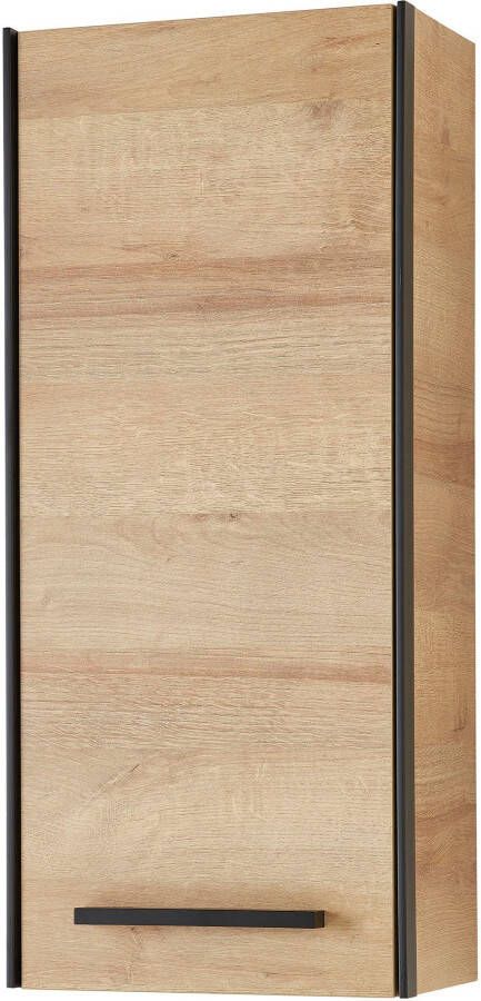 Saphir Hangend kastje Quickset 395 wand-badkamerkast 30 cm breed met 1 deur en 2 planken