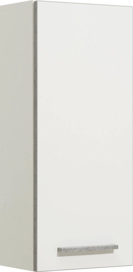 Saphir Hangend kastje Quickset 953 wand-badkamerkast 30 cm breed met 1 deur en 2 legplanken - Foto 5