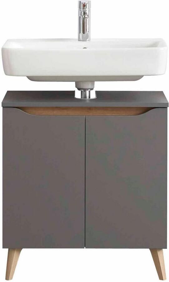 Saphir Badkamerserie Quickset 3-delig wastafelonderkast met led-spiegel met halfhoge kast inclusief deurdemper 4 deuren 1 nis badkameraccessoireset (3-delig) - Foto 11