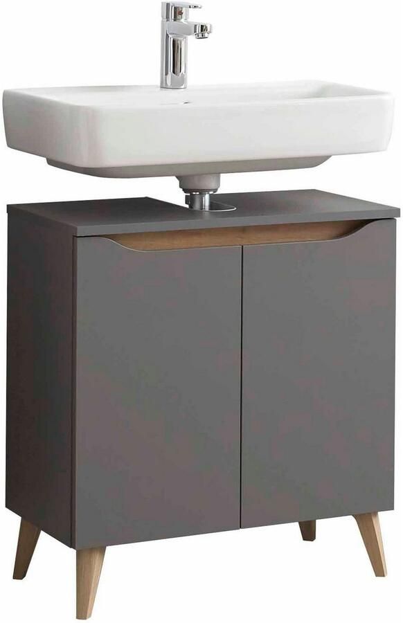 Saphir Badkamerserie Quickset 3-delig wastafelonderkast met led-spiegel met halfhoge kast inclusief deurdemper 4 deuren 1 nis badkameraccessoireset (3-delig) - Foto 10