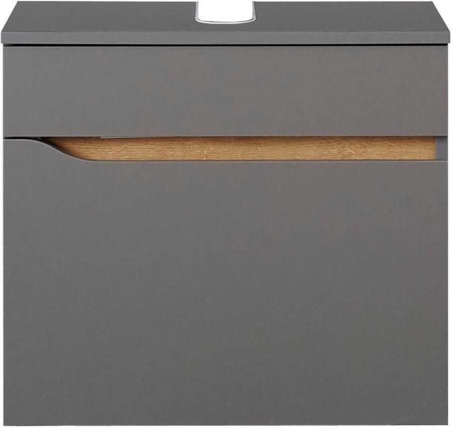 Saphir Badkamerserie Quickset 2-delig wastafelonderkast met led-spiegel Wastafel 70 cm breed zonder wastafel 1 lade badset (2-delig) - Foto 2