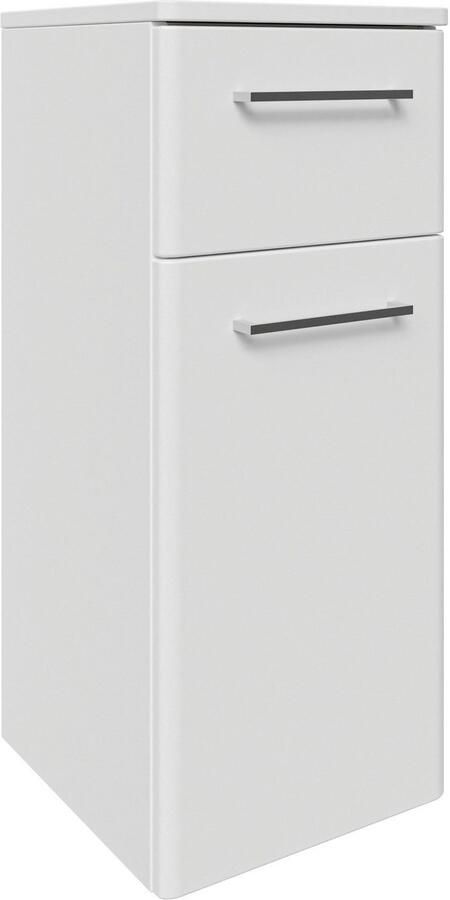 Saphir Badkamerserie Quickset 316 4-delig keramieken wastafel met led-spiegelkast met onderkast hangend kastje 5 deuren 1 klep inclusief deurdemper (5-delig) - Foto 15