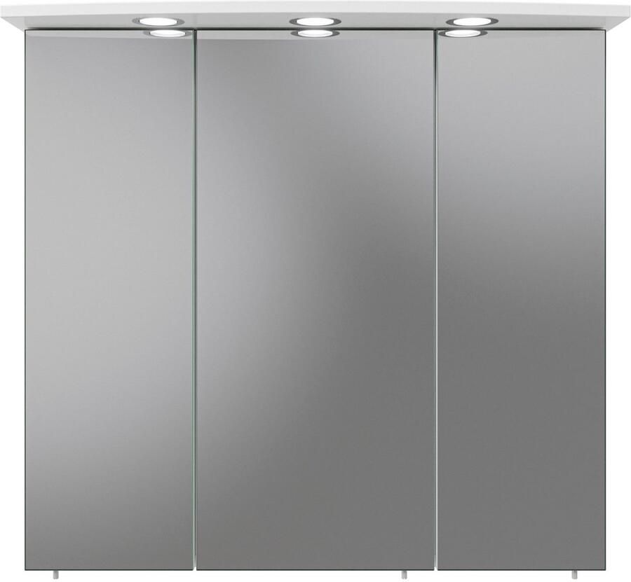 Saphir Spiegelkast Quickset 316 Badkamermeubel 3 spiegeldeuren 6 planken 75 cm breed - Foto 3