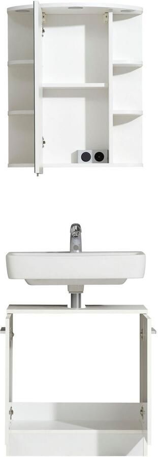 Saphir Badkamerserie Quickset 335 2-delig wastafelonderkast met led-spiegelkast (2-delig) - Foto 7