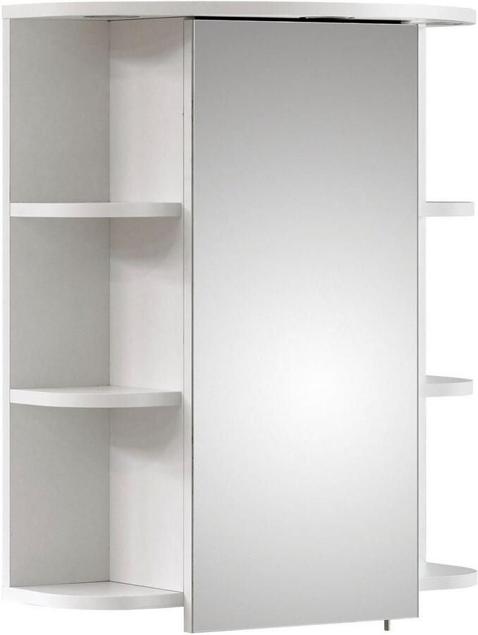 Saphir Badkamerserie Quickset 335 5-delig wastafelonderkast met led-spiegelkast Hoge kast onderkast hangend kastje inclusief deurdemper 7 deuren (5-delig) - Foto 3