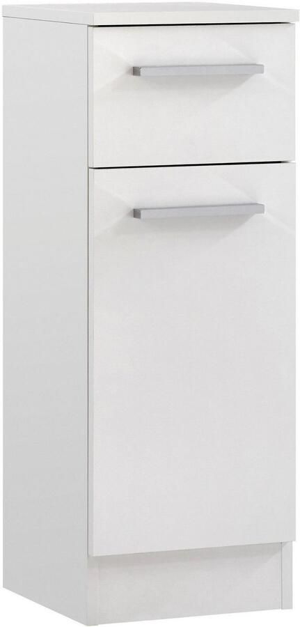 Saphir Badkamerserie Quickset 335 5-delig wastafelonderkast met led-spiegelkast Hoge kast onderkast hangend kastje inclusief deurdemper 7 deuren (5-delig) - Foto 11