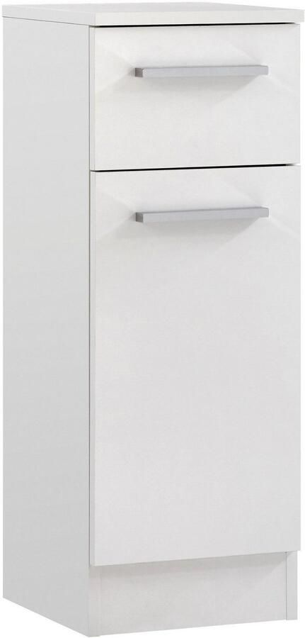 Saphir Badkamerserie Quickset 335 7-delig wastafelonderkast met led-spiegelkast Hoge kast onderkasten hangende kasten inclusief deurdemper 13 deuren (7-delig) - Foto 13