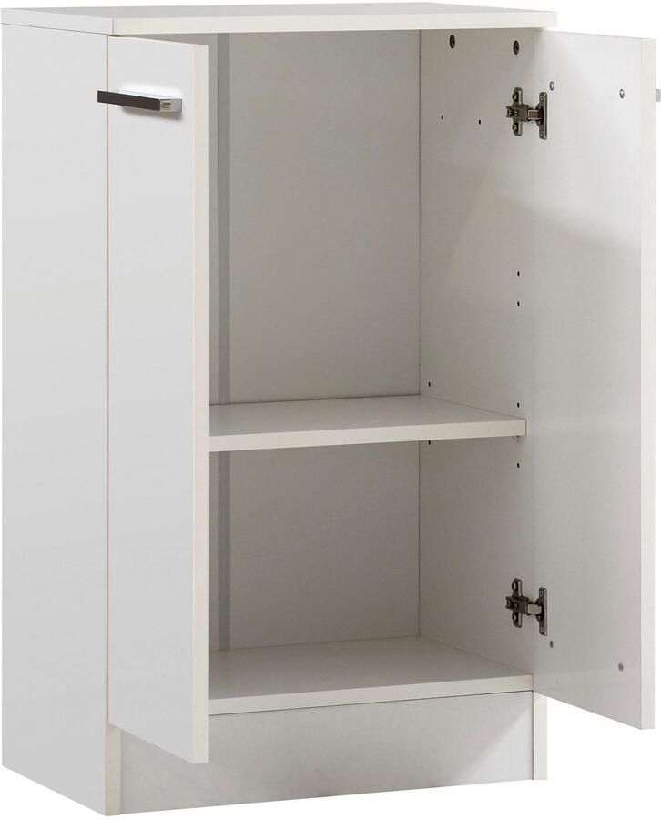 Saphir Badkamerserie Quickset 335 7-delig wastafelonderkast met led-spiegelkast Hoge kast onderkasten hangende kasten inclusief deurdemper 13 deuren (7-delig) - Foto 3