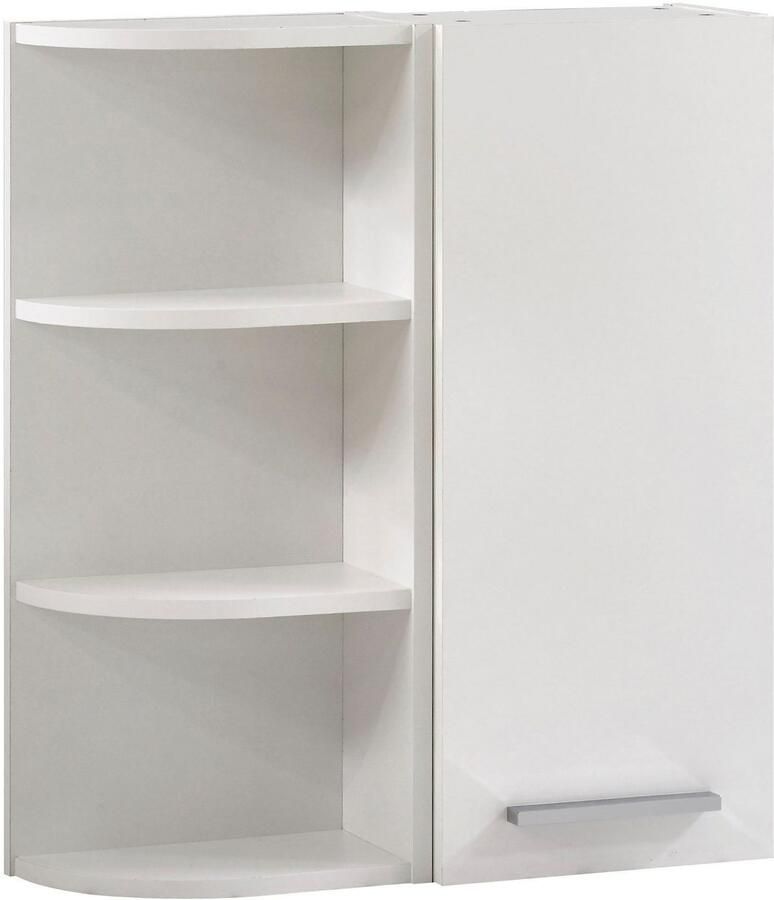 Saphir Badkamerserie Quickset 335 8-delig wastafelonderkast met led-spiegelkast Hoge kasten onderkasten hangende kasten inclusief deurdemper 17 deuren (10-delig)