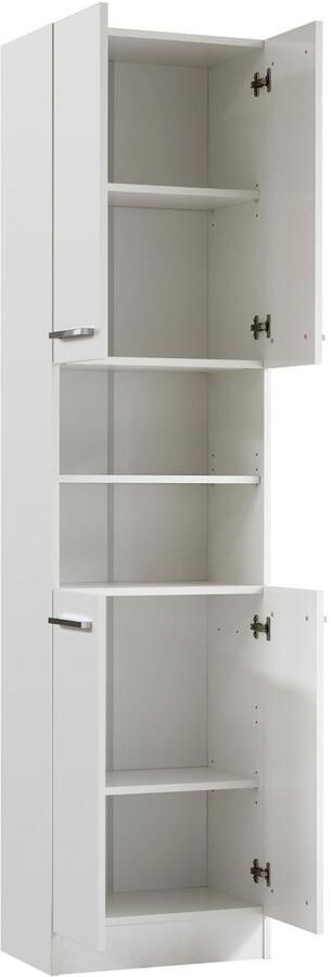 Saphir Badkamerserie Quickset 335 8-delig wastafelonderkast met led-spiegelkast Hoge kasten onderkasten hangende kasten inclusief deurdemper 17 deuren (10-delig) - Foto 13