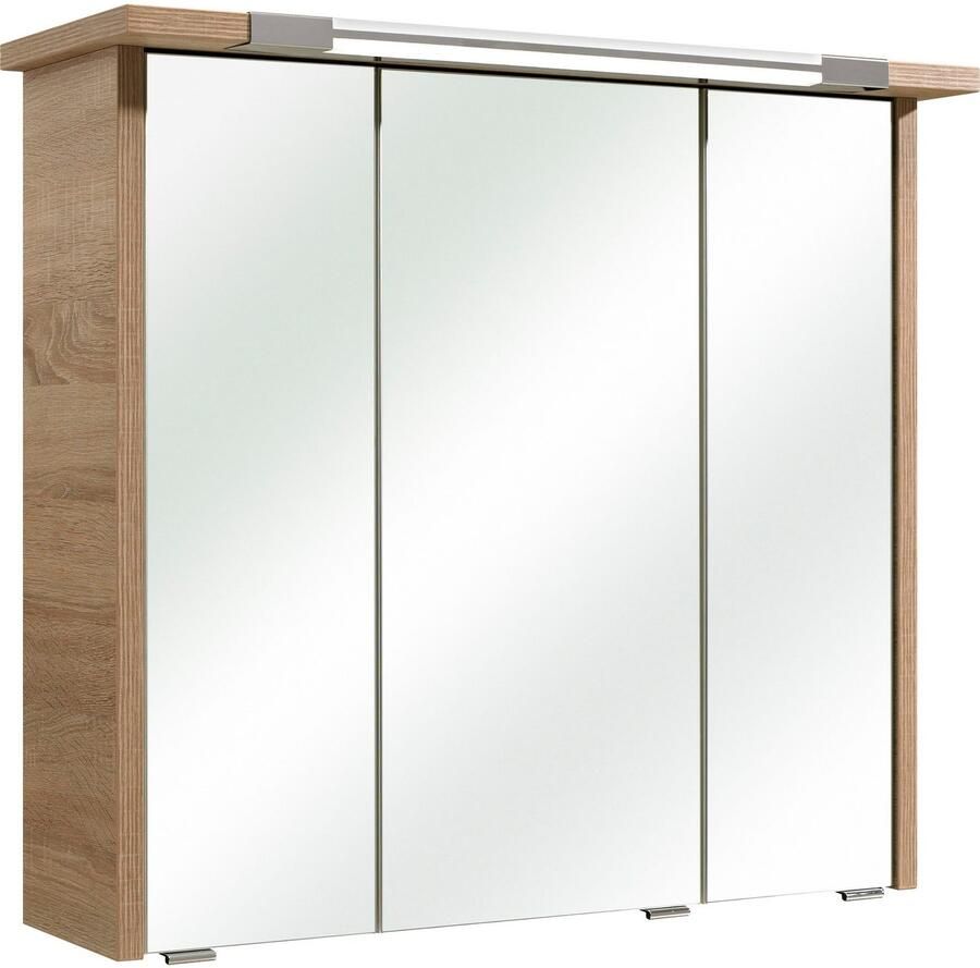 Saphir Badkamerserie Quickset 382 4-delig keramieken wastafelonderkast met led-spiegelkast (5-delig) - Foto 2
