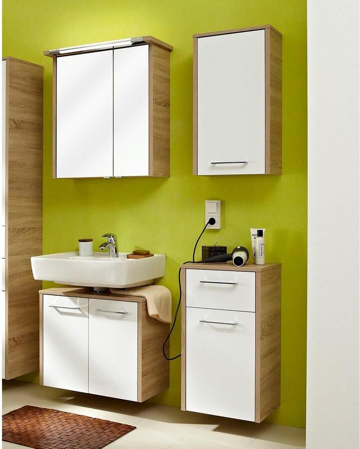 Saphir Badkamerserie Quickset 382 4-delig wastafelonderkast met led-spiegelkast (4-delig) - Foto 6