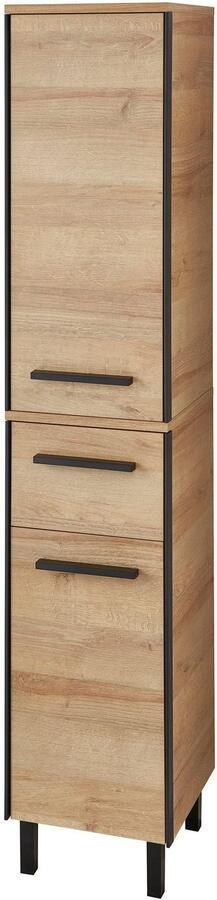 Saphir Badkamerserie Quickset 395 3-delig wastafelonderkast met led-spiegelkast Middel kast incl. deurdemper 6 deuren 1 lade badkamer set (4-delig) - Foto 19