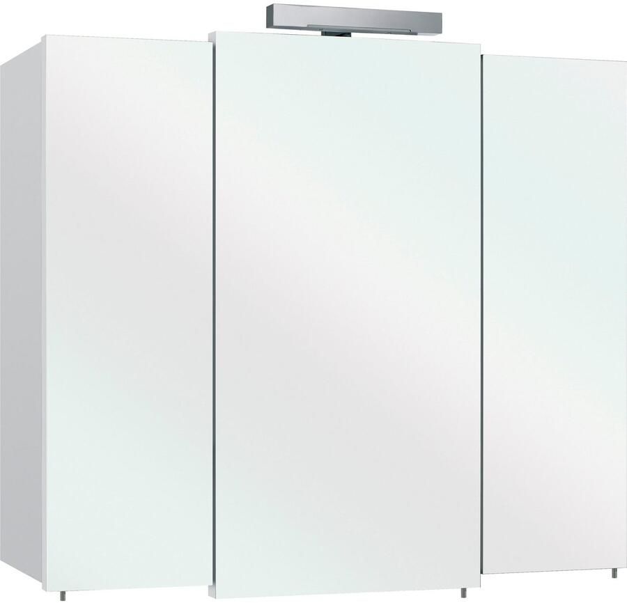 Saphir Badkamerserie Quickset 4-delig keramieken wastafelonderkast met led-spiegelkast (5-delig) - Foto 3