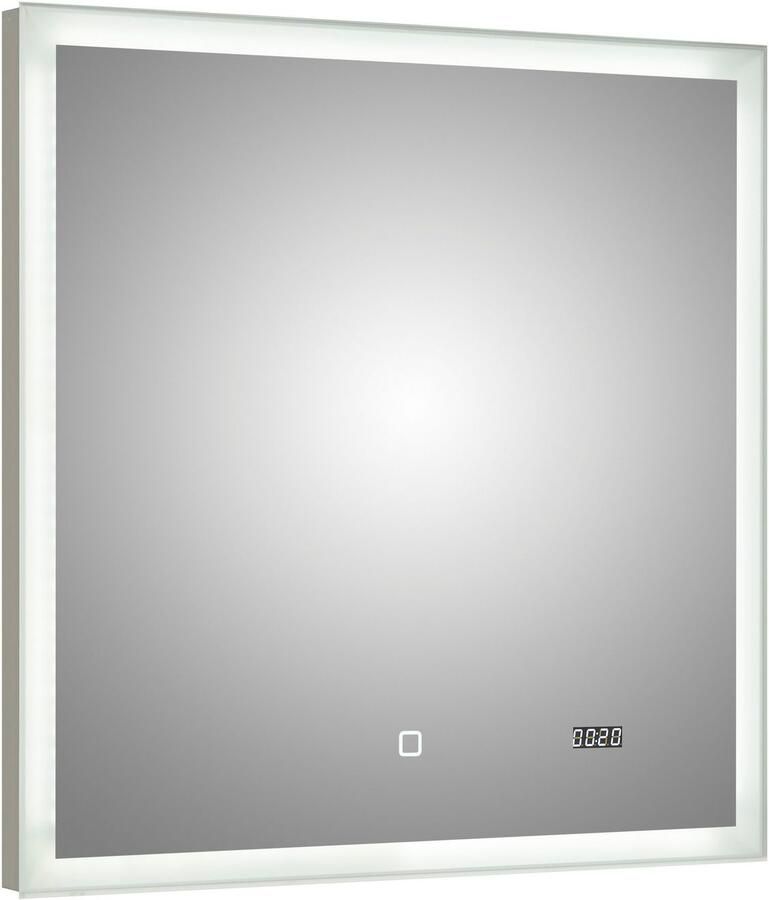 Saphir Badkamerserie Quickset 3-delig keramieken wastafelonderkast met led-spiegel met halfhoge kast inclusief deurdemper 2 deuren 1 nis 2 laden (5-delig) - Foto 3