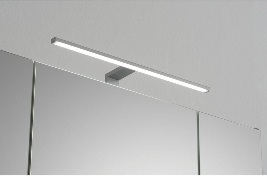 Saphir Badkamerserie Quickset 5-delig keramische wastafel en LED-spiegelkast Halfhoge kast onderkast hangend kastje inclusief deurdemper 7 deuren (7-delig) - Foto 14