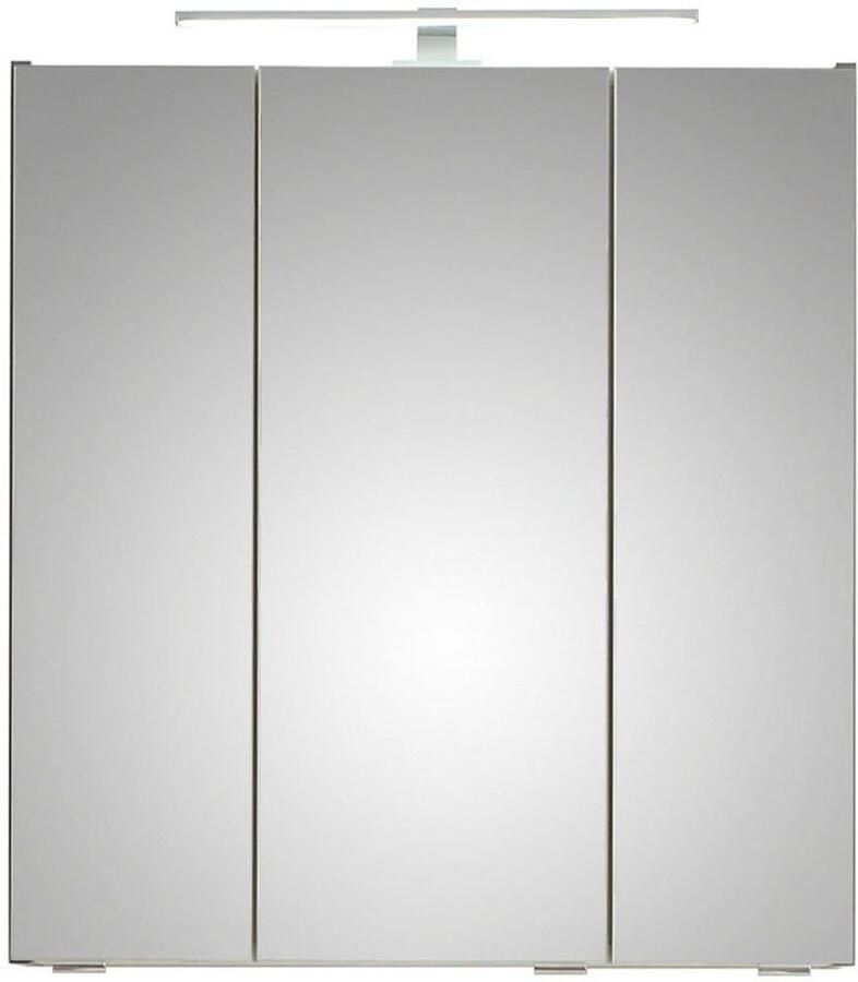 Saphir Badkamerserie Quickset 5-delig wastafelonderkast met led-spiegelkast Halfhoge kast onderkast hangkast incl. deurdemper 9 deuren (6-delig) - Foto 2