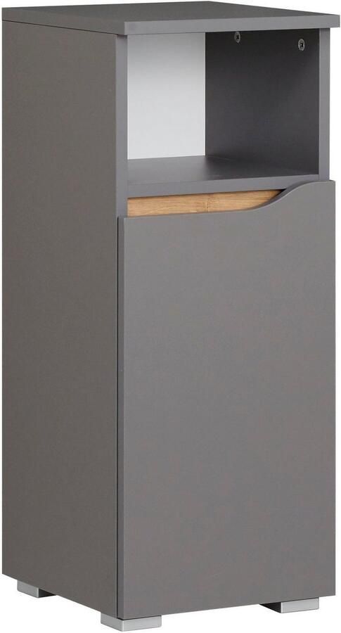 Saphir Badkamerserie Quickset 5-delig wastafelonderkast met led-spiegelkast Hoge kast onderkast hangend kastje inclusief deurdemper 9 deuren (5-delig) - Foto 12