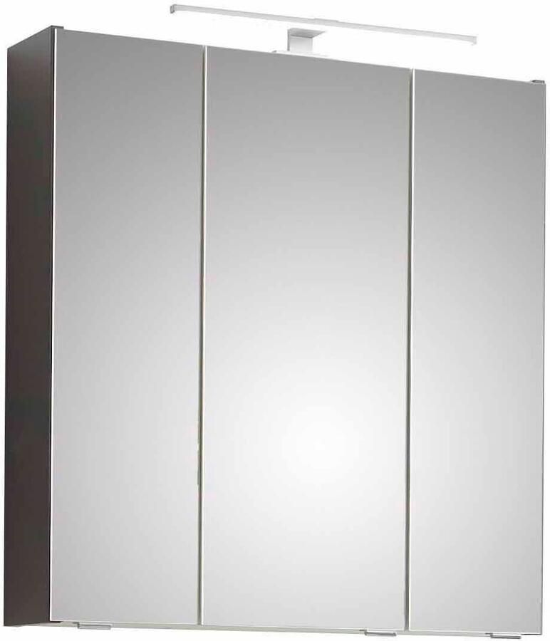 Saphir Badkamerserie Quickset 5-delig wastafelonderkast met led-spiegelkast Hoge kast onderkast hangend kastje inclusief deurdemper 9 deuren (5-delig) - Foto 4