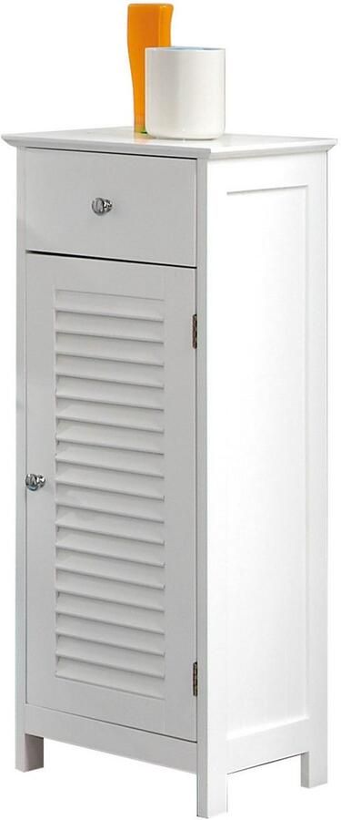 Saphir Badkamerserie Quickset 928 4-delig wastafelonderkast met spiegel Onderkast hangkast 4 deuren 1 lade niche wit glans (4-delig) - Foto 11