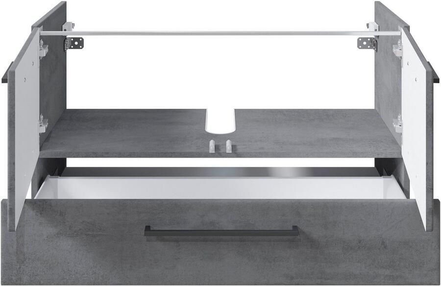 Saphir Badkamerserie Quickset 945 3-delig keramieken wastafelonderkast met led-spiegelkast (4-delig) - Foto 15