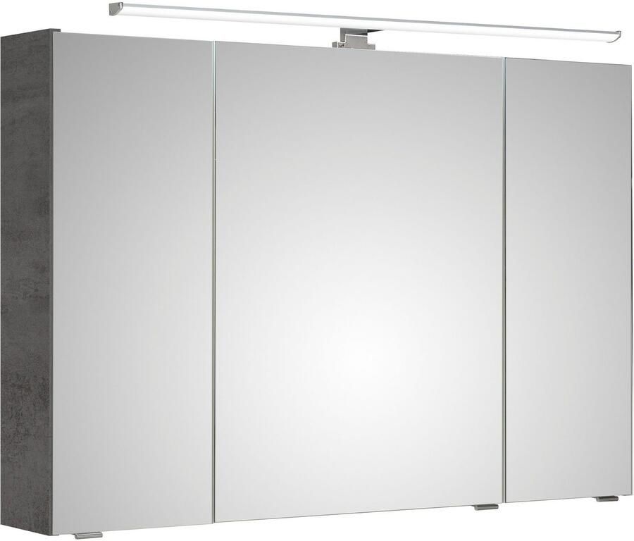 Saphir Badkamerspiegelkast Quickset 945 Badkamermeubel 3 spiegeldeuren 6 legplanken 105 cm breed - Foto 3