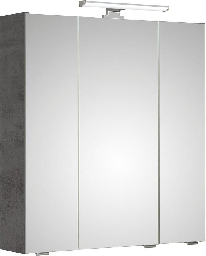 Saphir Badkamerspiegelkast Quickset 945 Badkamermeubel 3 spiegeldeuren 6 planken 65 cm breed - Foto 5