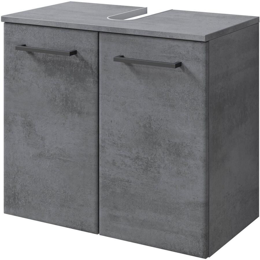 Saphir Badkamerserie Quickset 945 2-delig wastafelonderkast met led-spiegelkast Wastafel 65 cm breed 5 deuren 6 legplanken incl. deurdemper (2-delig) - Foto 2