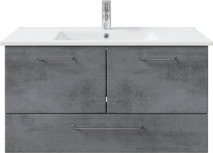 Saphir Badkamerserie Quickset 945 keramieken wastafelonderkast met onderkast 100 cm breed (1 stuk) - Foto 3