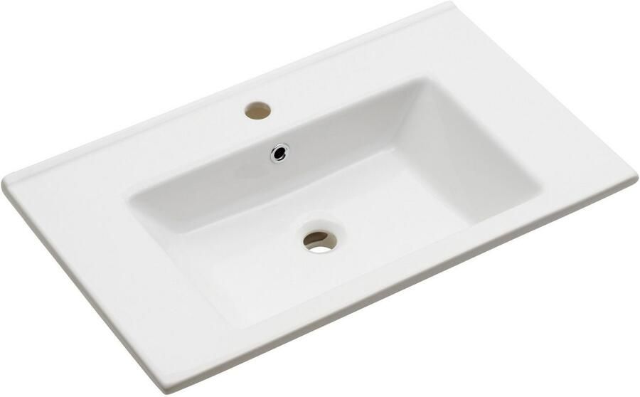 Saphir Badkamerserie Quickset 945 keramieken wastafelonderkast met onderkast 75 cm breed Wastafelmeubel 2 deuren 1 lade inclusief deurdemper wastafelonderkast set (1 stuk) - Foto 12