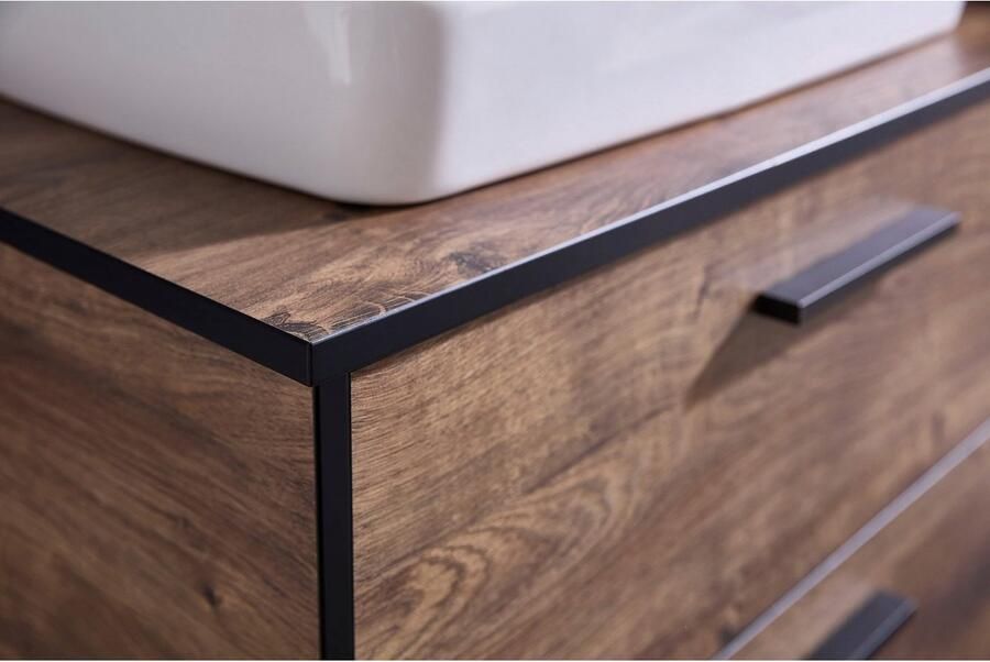 Saphir Badkamerserie Quickset keramische opzetwaschtisch met onderkast 73 cm breed (3-delig) - Foto 15