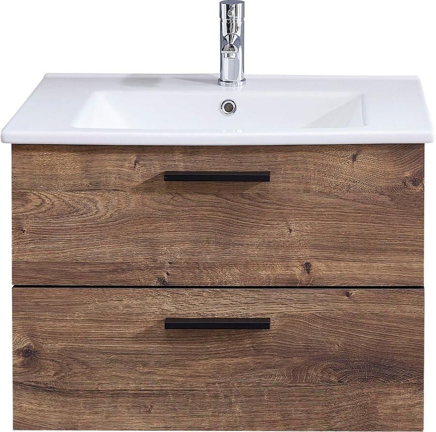 Saphir Badkamerserie Quickset keramische wastafel met onderkast 75 cm breed (1 stuk) - Foto 3