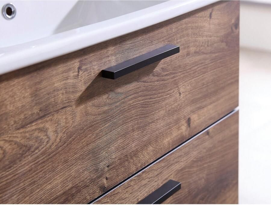 Saphir Badkamerserie Quickset keramische wastafel met onderkast 75 cm breed (1 stuk) - Foto 8