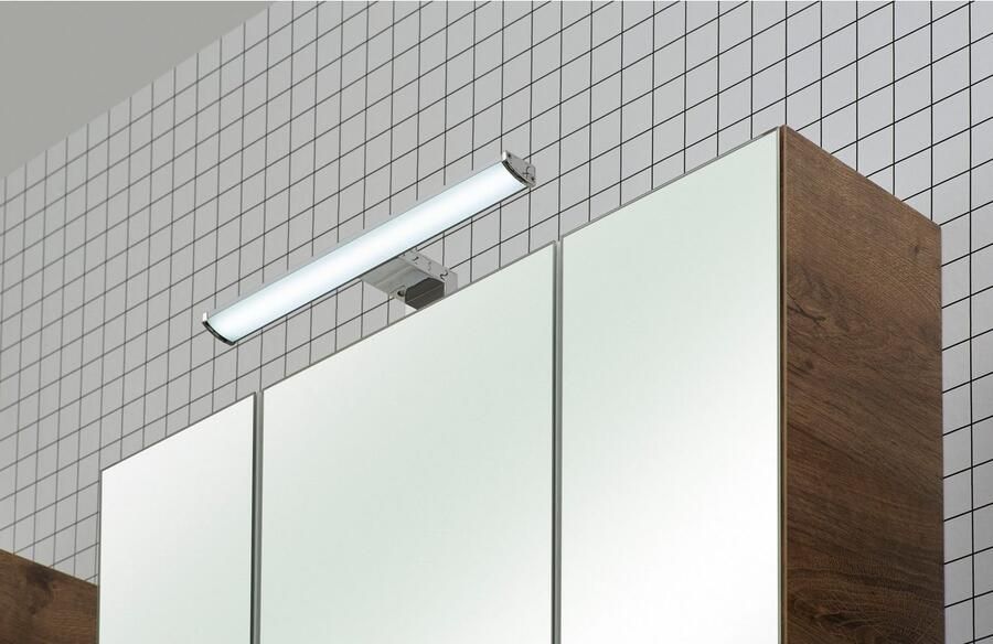 Saphir Badmeubelset Quickset 943 4-delig glazen wastafel en LED-spiegelkast Badmeubels zonder wastafel incl. deurdemper 7 deuren 2 lades (set 4 stuks) - Foto 10
