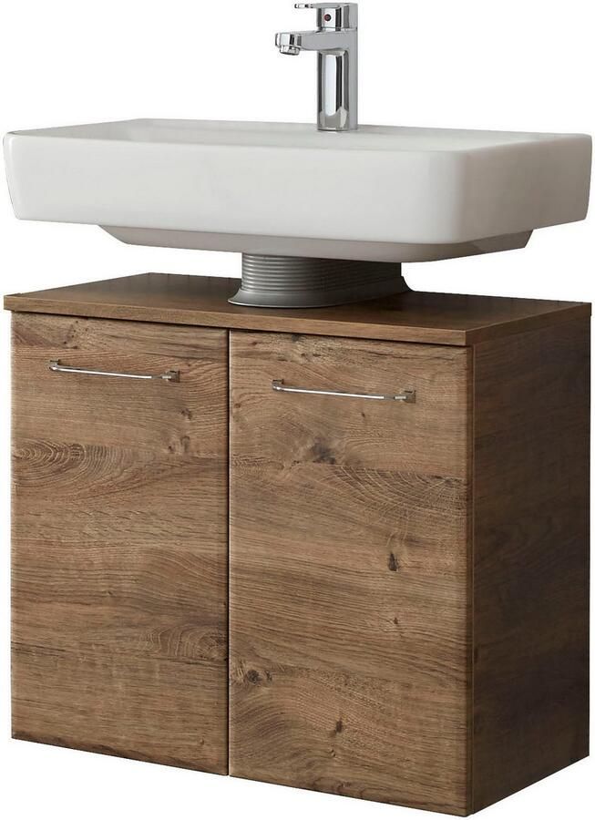 Saphir Badmeubelset Quickset 943 4-delig glazen wastafel en LED-spiegelkast Badmeubels zonder wastafel incl. deurdemper 7 deuren 2 lades (set 4 stuks) - Foto 6