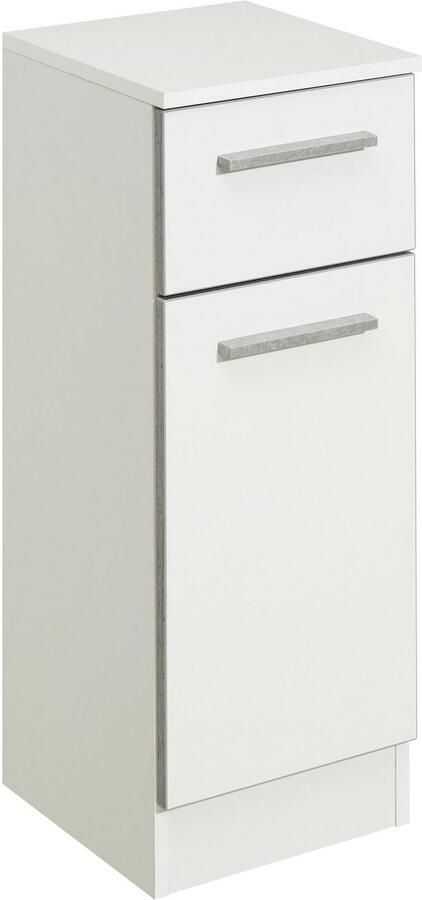 Saphir Badmeubelset Quickset 953 6-delig wastafelonderkast en led-spiegelkast in glanzend wit badkamermeubel inclusief deurdemper zonder wasbak 13 deuren (set 6 stuks) - Foto 9