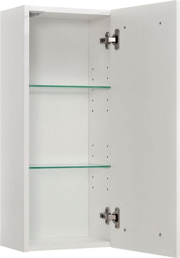 Saphir Hangend kastje Quickset 376 wand-badkamerkast met 1 deur en 2 planken Badkamer-hangend kastje 30 cm breed inclusief deurdemper hoogglans-wit - Foto 2