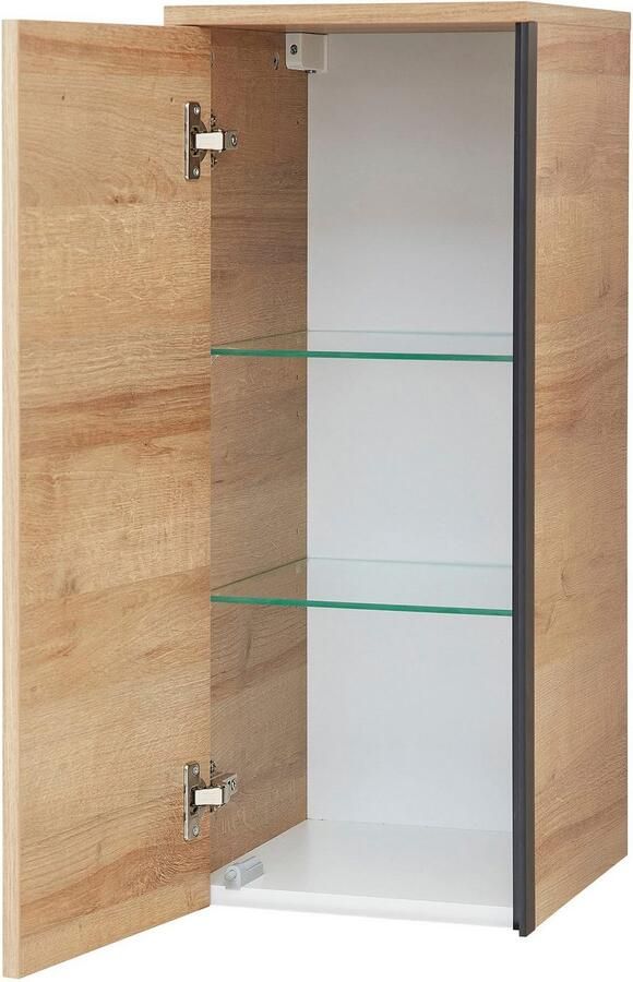 Saphir Hangend kastje Quickset 395 wand-badkamerkast 30 cm breed met 1 deur en 2 planken - Foto 5