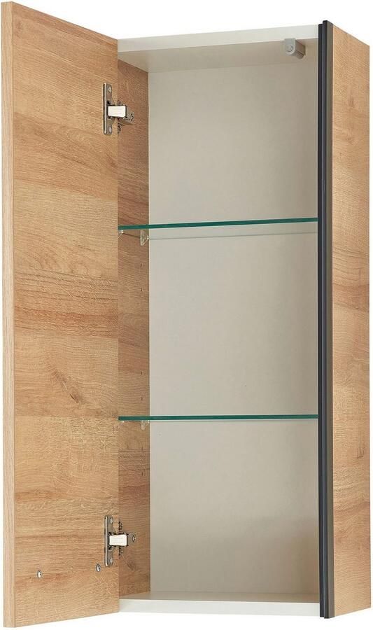 Saphir Hangend kastje Quickset 395 wand-badkamerkast 30 cm breed met 1 deur en 2 planken - Foto 5
