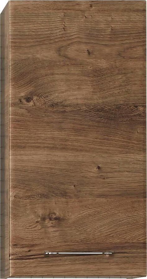 Saphir Hangend kastje Quickset wand-badkast 35 cm breed met 1 deur 2 legplanken Badkamer-hangend kastje inclusief deurdemper grepen in glanzend chroom - Foto 5
