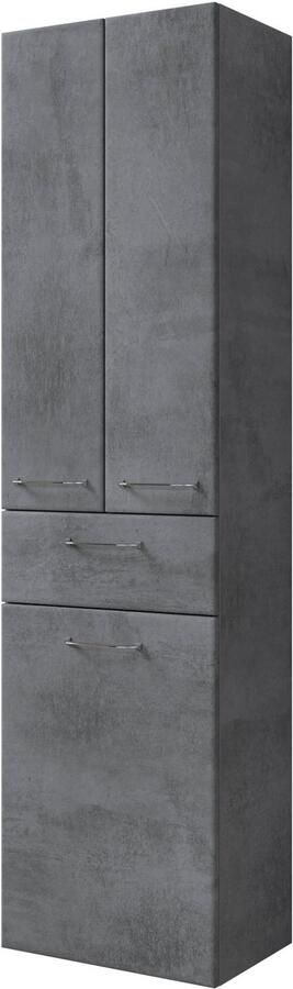 Saphir Hoge kast Quickset 945 Badkamermeubel 50 cm breed 2 deuren 1 lade waslade - Foto 4