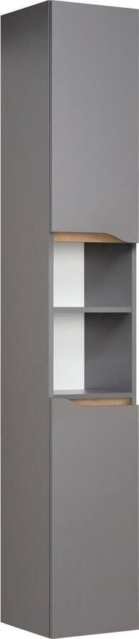 Saphir Hoge kast Quickset badkamermeubel 30 cm breed 2 deuren 1 nis 2 planken - Foto 4