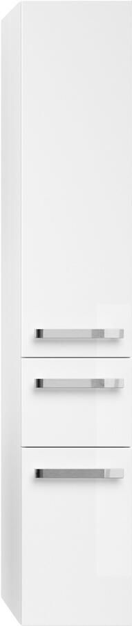 Saphir Hoge kast Serie 4005 badkamerkast 30 cm breed met 2 deuren en 1 lade - Foto 4