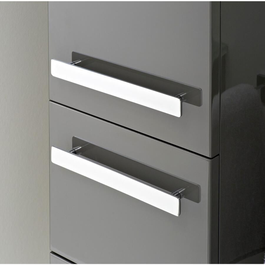 Saphir Hoge kast Serie 4005 badkamerkast 30 cm breed met 2 deuren en 1 lade