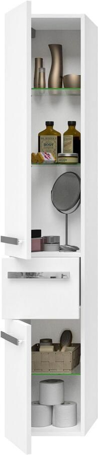 Saphir Hoge kast Serie 4005 badkamerkast 30 cm breed met 2 deuren en 1 lade - Foto 3