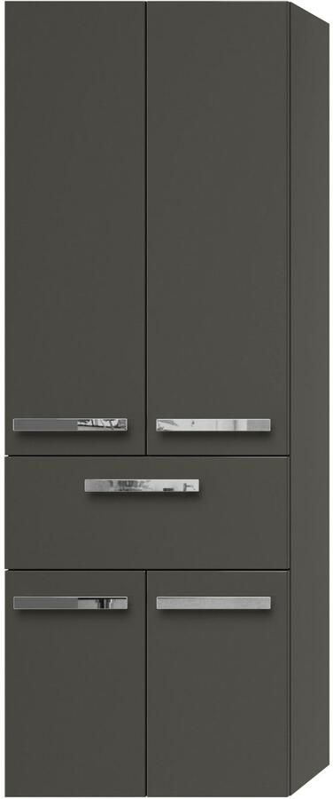 Saphir Hoge kast Serie 4005 badkamerkast 60 cm breed met 2 deuren en 1 lade - Foto 4