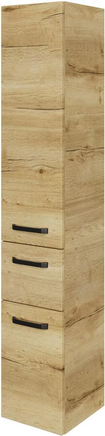 Saphir Hoge kast Serie 4010 badkamerkast 30 cm breed met 2 deuren en 1 lade - Foto 3