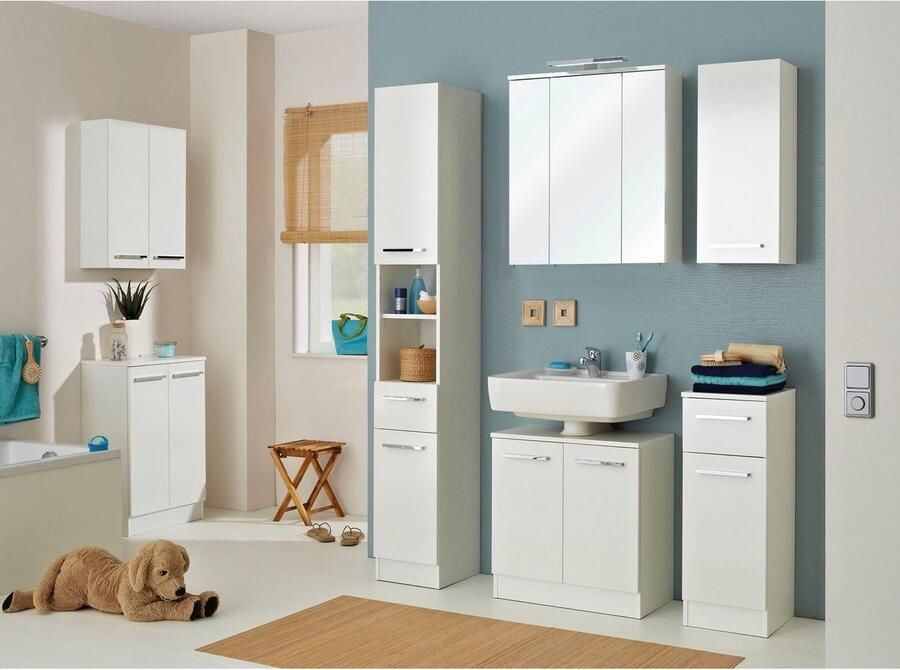 Saphir Onderkast Quickset 335 Badkamermeubel 2 deuren 1 plank 50 cm breed - Foto 2