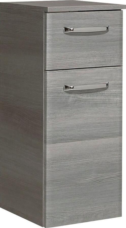 Saphir Onderkast Quickset badkamerkast met 1 deur 1 lade 1 glazen legplank 30 cm breed badkamerkast inclusief deurdemper grepen in glanzend chroom - Foto 9